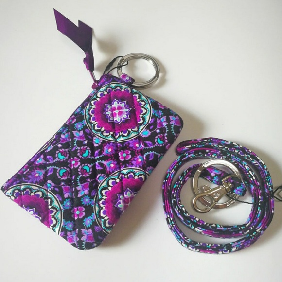 Vera Bradley ID Case and Lilac Medallion 2169 - Picture 2 of 2